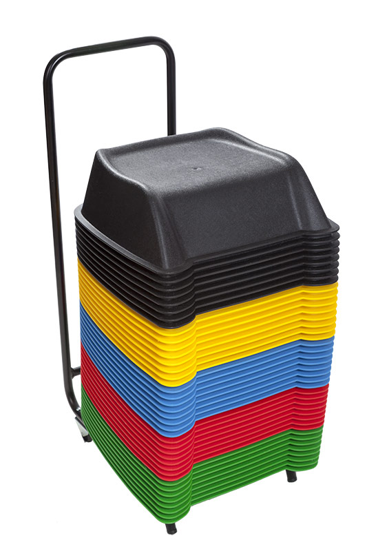 Set de carrito y alzadores infantiles para butacas multicolor Set de carrito y alzadores infantiles para butacas multicolor